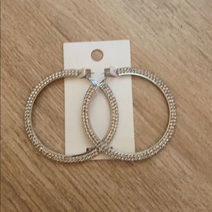 Express hoop earrings